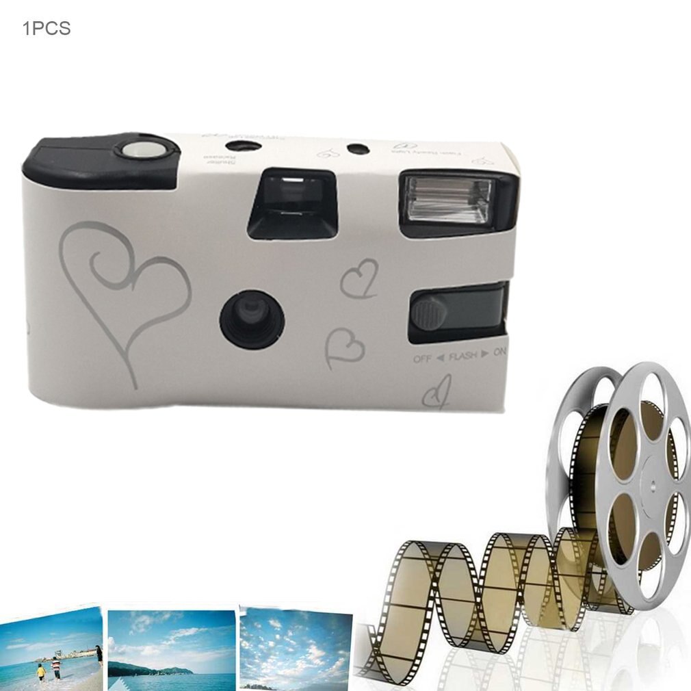 Retro 17 Fotos 35mm Einweg Film Kamera Manuelle Narr Optische Kamera kinder Eine Zeit