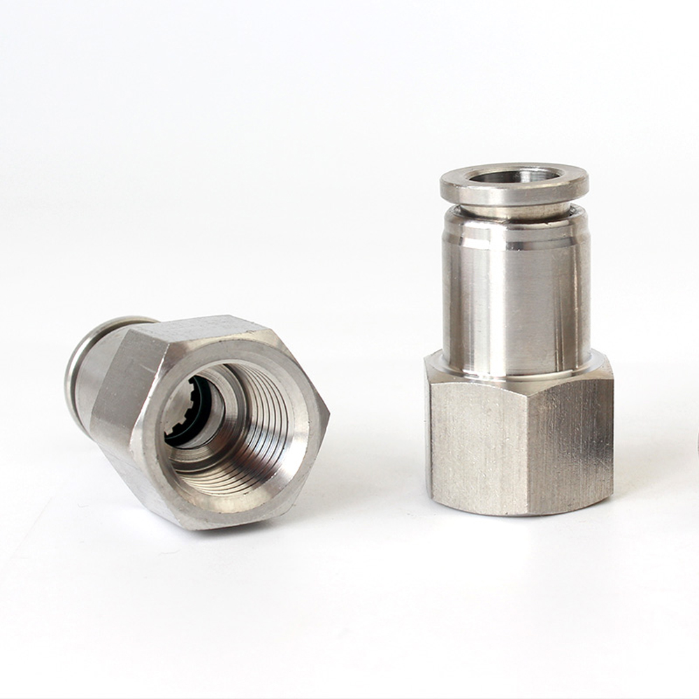 1/8 "1/4" 3/8 "1/2" BSP Weibliche Pneumatische 304 Edelstahl Presse drücken-in Schnell Anschluss Freisetzung Luft passend zu Sanitär