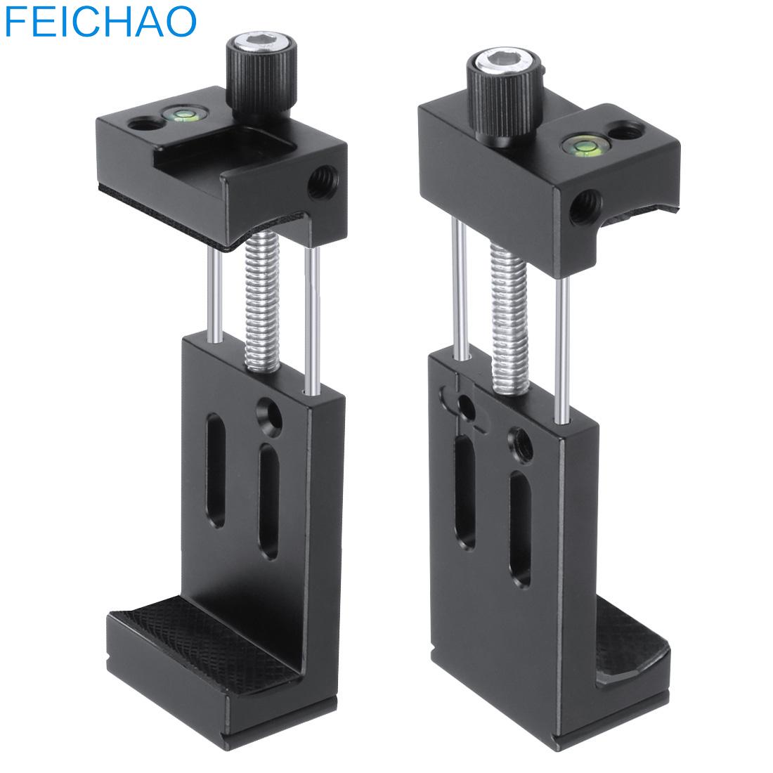 Handyhalterung mit clip aus aluminiumlegierung, stativklemme, wasserwaage, blitzschuhhalterung für taschenlampe, mikrofon, smartphone vs. xj -8
