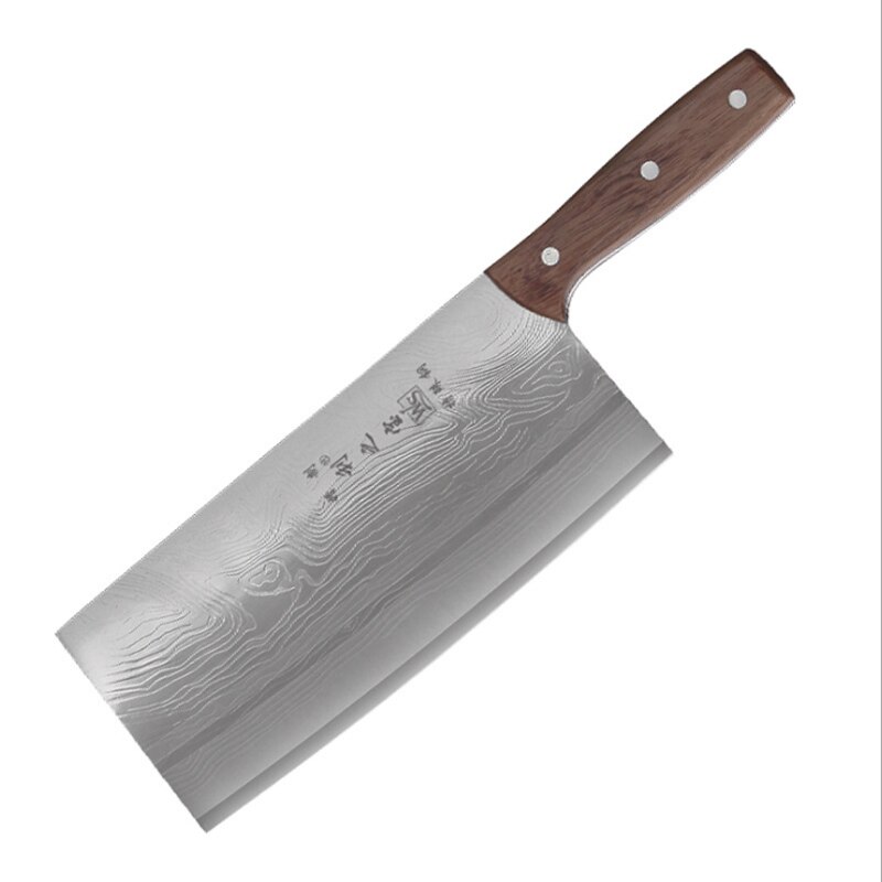 Japan køkken køkkenknive træhåndtag kød frugt grøntsag fisk slagterkniv kinesisk spaltemaskine med høj kulstofkniv knivkniv: Default Title