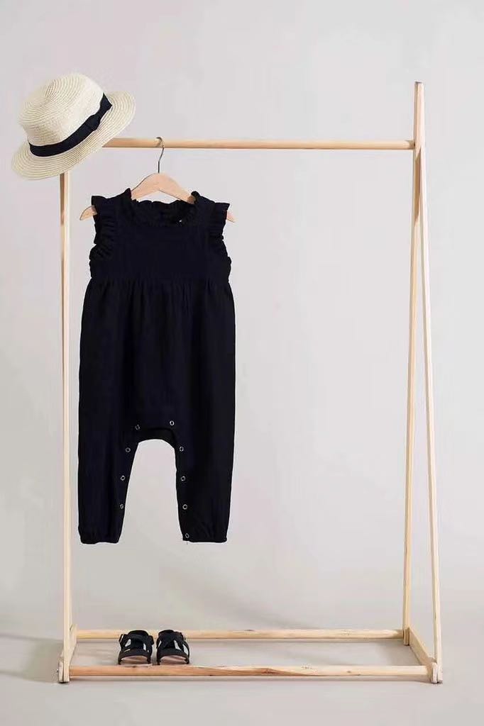 Minimom Summer Solid Rompers Newborn Infant Baby Girl Boy Outfit Cotton Romper Jumpsuit Bebe Kids Ropa Sleevless Casual Clothes