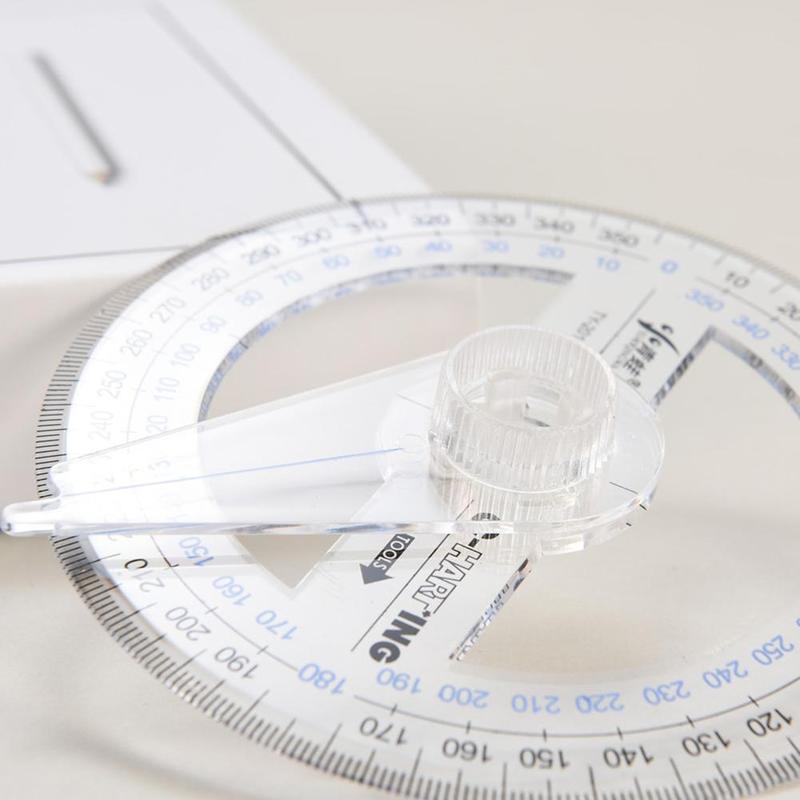 1Pc 360 Degree Measuring Tool Pointer Protractor Craftsman Tool Office Tool Supplies Tekentafel Stationery Painting L5V8