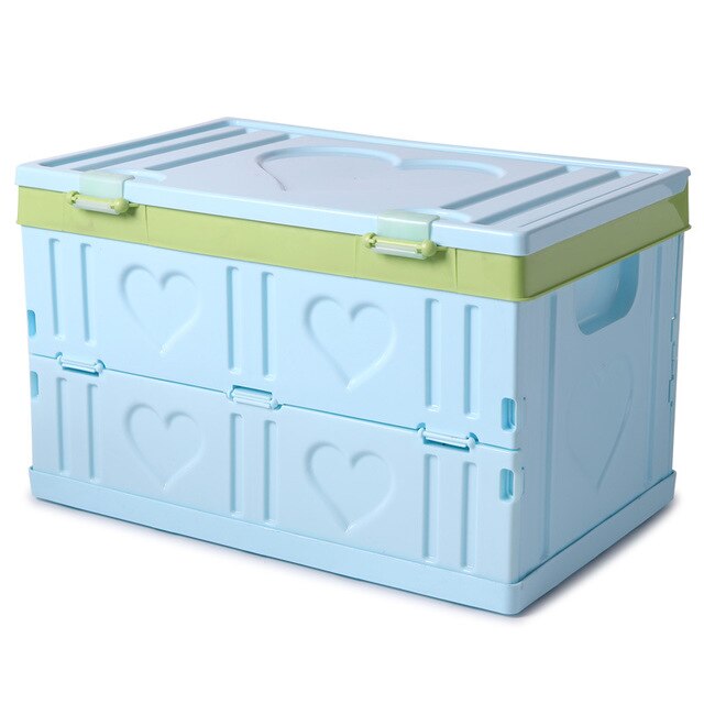 Bil boks oppbevaring bil bagasje boks arrangør bil bak sete bag bil bagasje boks bag bagasje arrangør reise hjem oppbevaringsboks: Blå