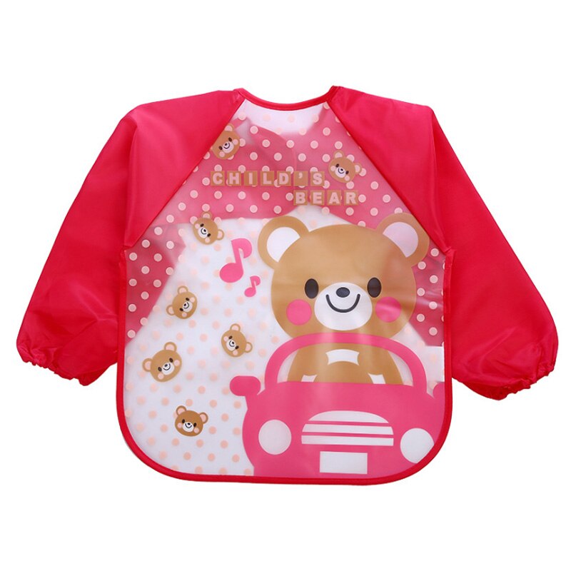 Baby Slabbetjes Baby Burp Doeken Peuter Sjaal Voeden Kiel Lange Mouw Waterdichte Overall Baby Dieren Babyvoeding Accessoires: Bear