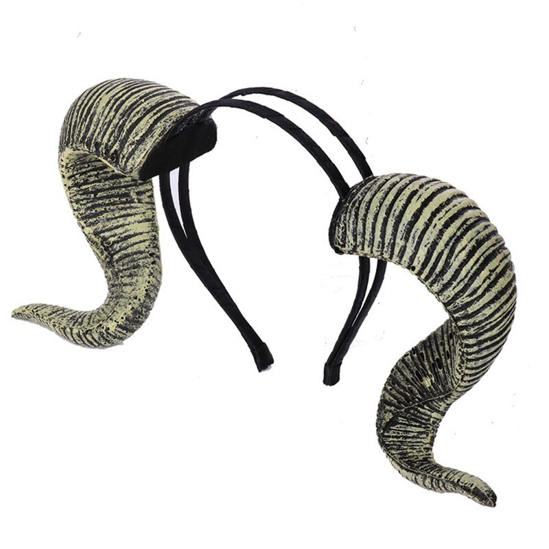 Einzelhandel Neue Halloween Kopfschmuck Brennen Mann Festival Cosplay Partei PU Schaum Ziege Teufel Hörner Stirnband