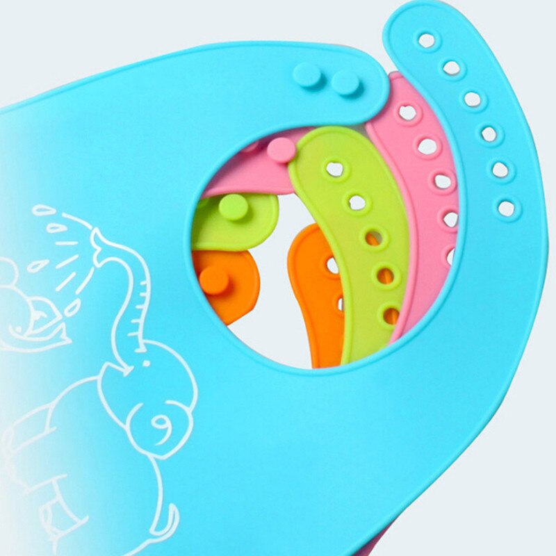 Été réglable imperméable bavoir dessin animé imprime enfants silicone bavoir bébé bavoir enfants bébé outils d'alimentation garçon fille bavoirs tablier