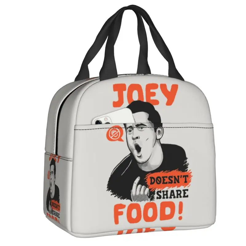 Friends TV Show Insulated Lunch Bag for Camping Travel Resuable Thermal Cooler Lunch Box Women Children Food Container Tote Bags: Blue