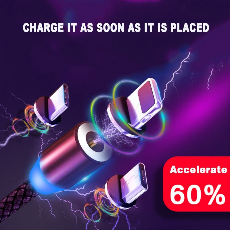 GEMT praktisch ladekabel Anwendbar iOS Android typ-c blind Magnet Magnet praktisch Ladung Taxi köpfe 3 in 1