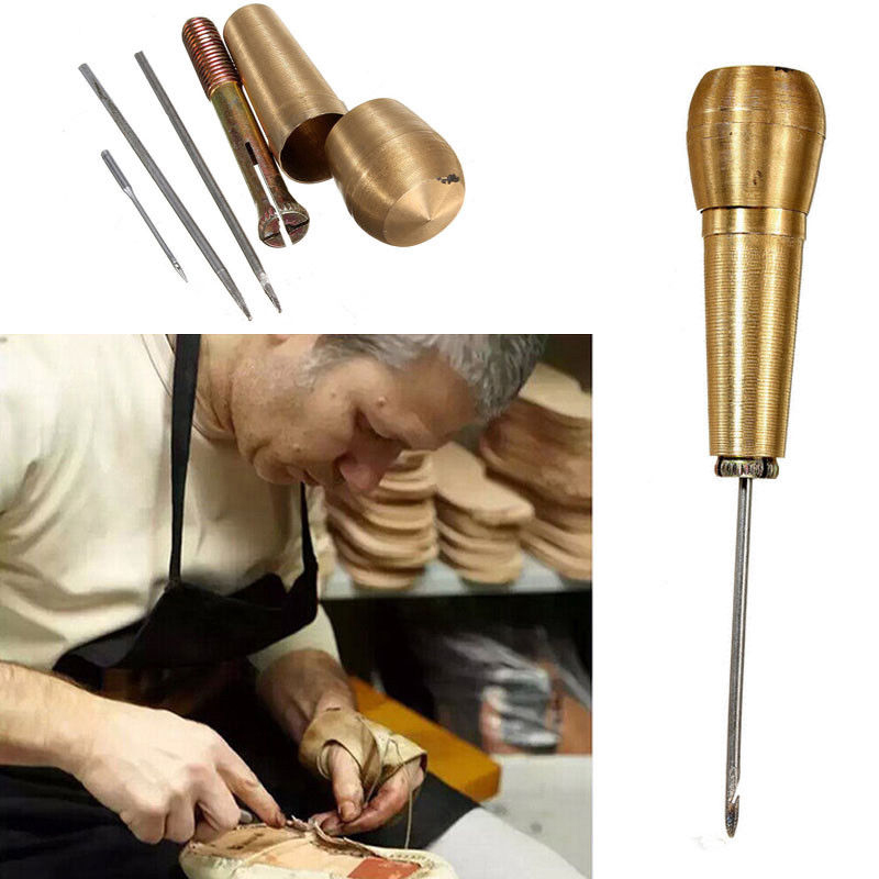 1sets Sewing Shoe Repair Tool Sewing Tools Needle Awl Leather Craft Kit Tools Hand Tool