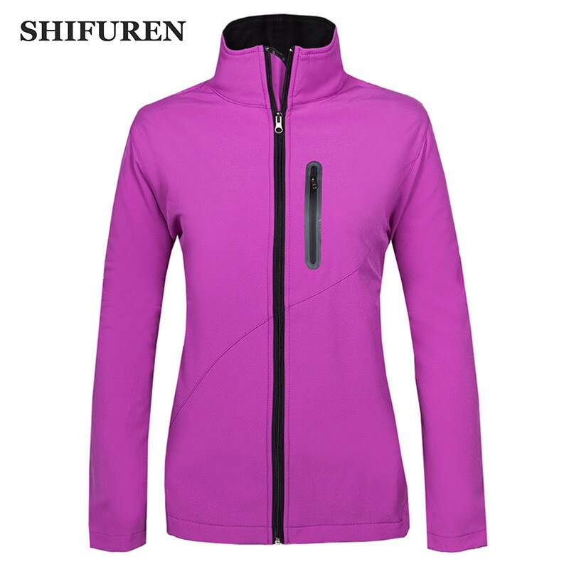 Vinter efterår vandafvisende åndbar softshell jakke kvinder vindjakke udendørs sport vandreture fleece liner chaquetas mujer