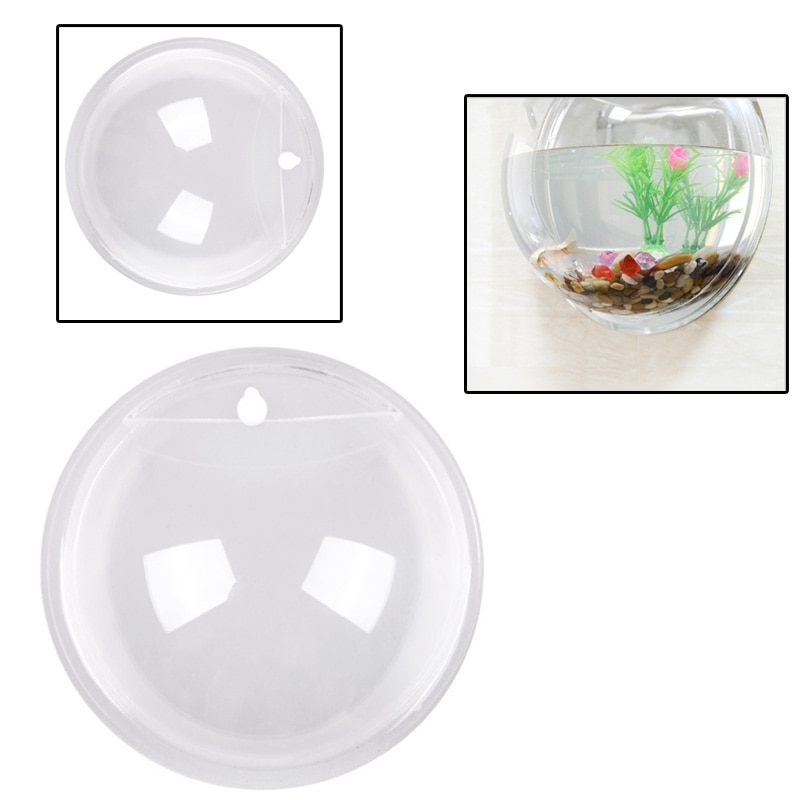 Acryl Plexiglas Fisch Schüssel Zauberstab Hängen Aquarium Wasser- Haustier Produkte Zauberstab Montieren Fisch Panzer für Betta fisch