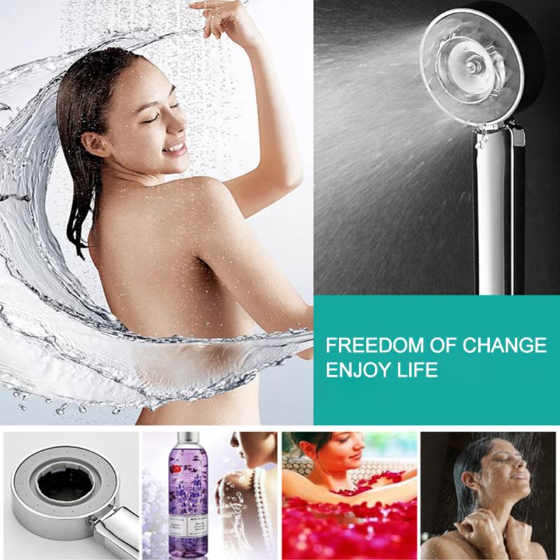 Multifunction Double-sided Handheld Shower Head High Pressure Water Saving Round ABS Shower Sprayer Rainfall with Pause ON OFF!