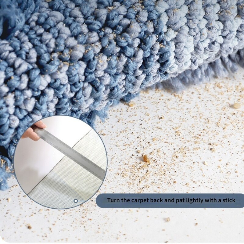 Door Mats Outdoor Double-layer Flocking Doormat Home Dust Removal Mat Non-slip Absorbent Bath Rug Home Decoration Floor Mat