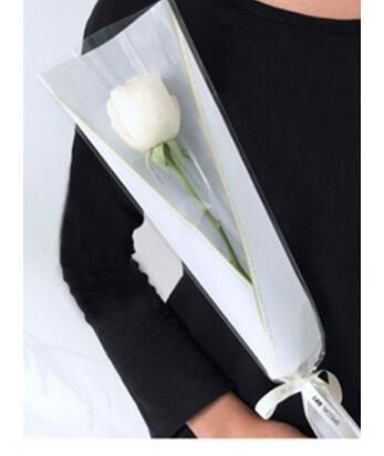 50 stk stor størrelse enkel rose blomsterbukett emballasje papir blomsterhandler forsyninger innpakningspapir håndlaget materiale dekor