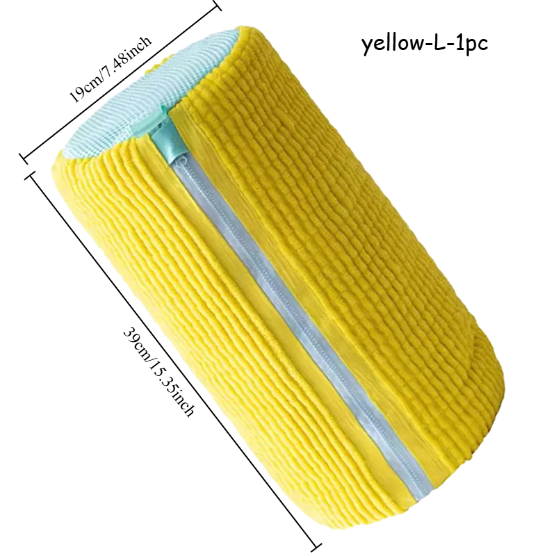 Borsa per scarpe per persone pigre Una borsa protettiva speciale per lavatrice domestica, borsa per lavatrice per scarpe durevole per tutti i tipi di scarpe: Giallo