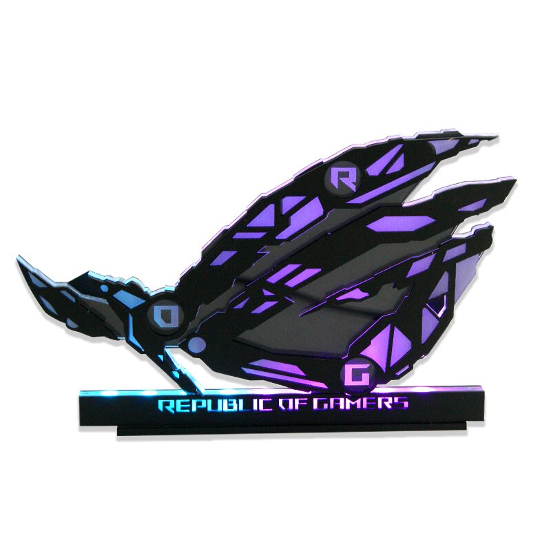 RGB Hand-Made Ornaments Gamers Gamer DIY Computer Case,ROG Brand Faith , Modding Mechanical Eye M/B 5V ARGB SYNC: Black