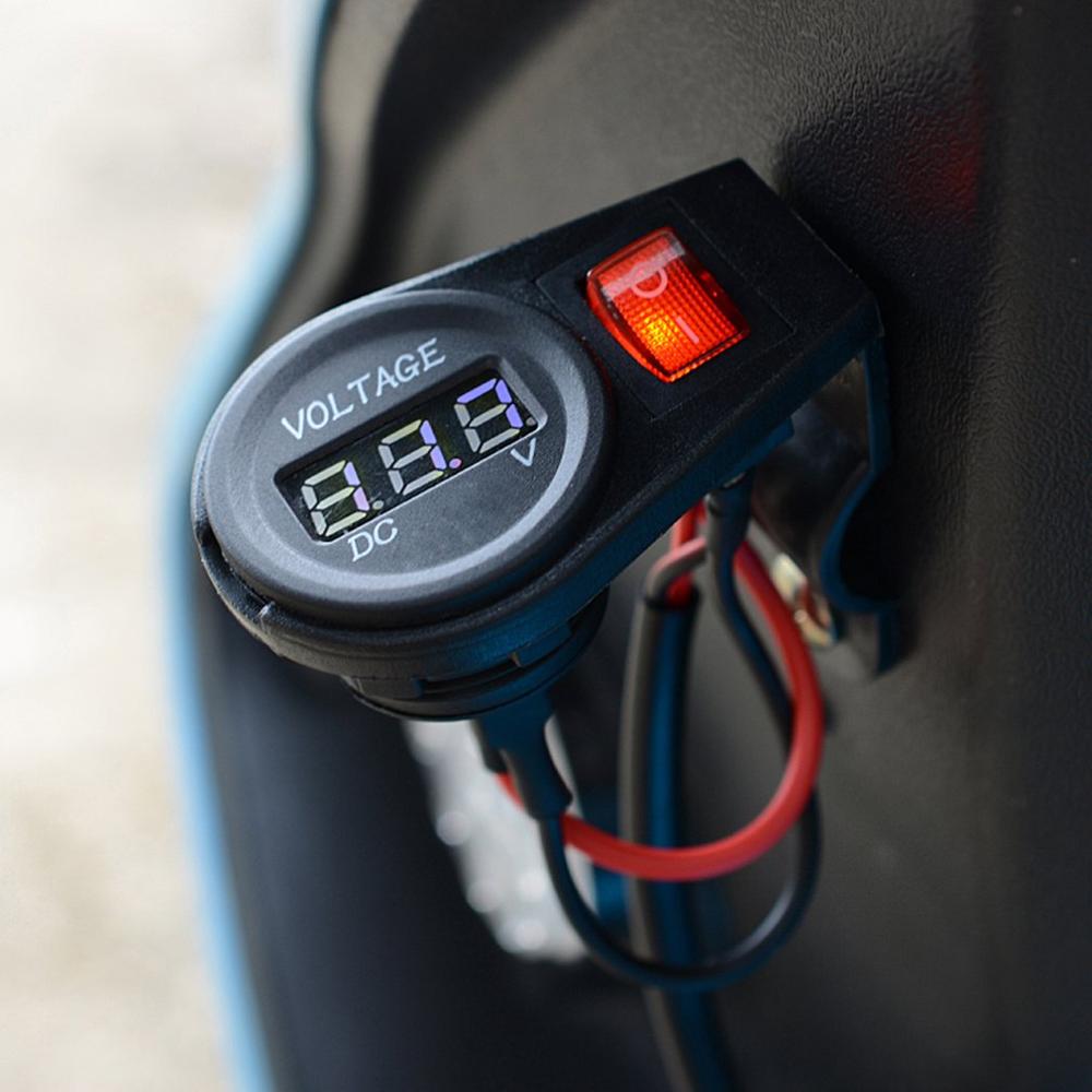 CS-156A1 Auto Ampèremeter Voltmeter Voltage Current Meter Gauge Tester Digitale Auto Testen Voor Auto