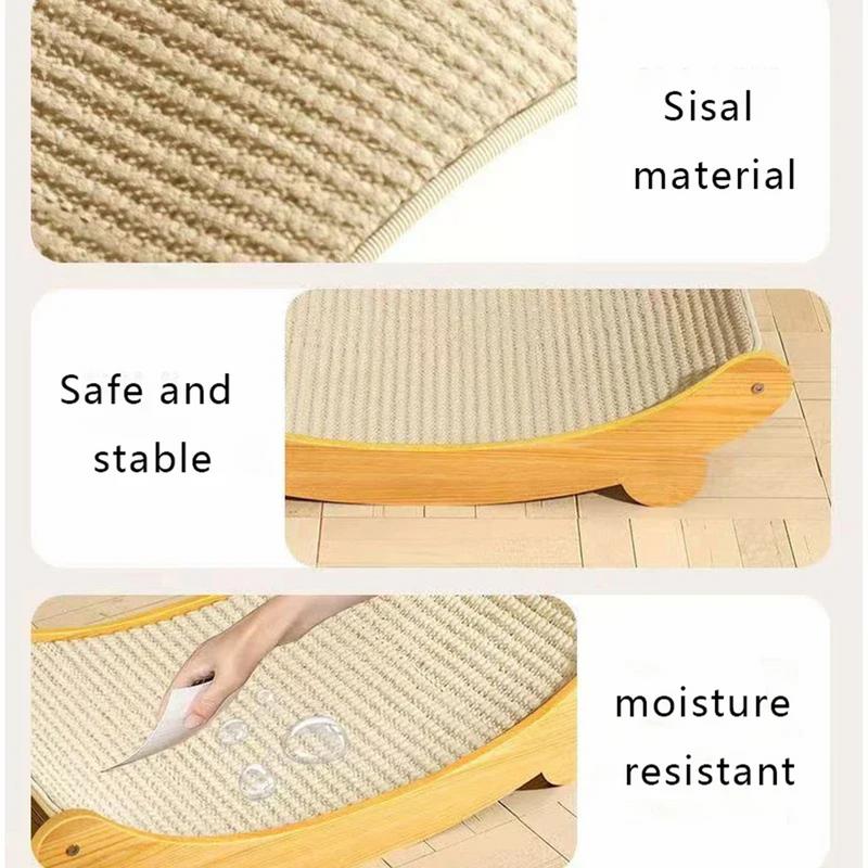 Rascador de Sisal para gatos, tablero rascador portátil para gatos, garra de molienda, juguetes para gatos, resistente al desgaste, poste rascador para mascotas, sillón reclinable para gatitos