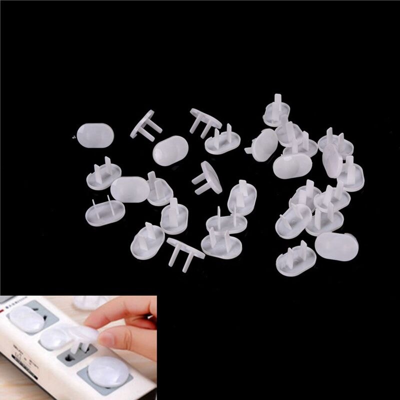 50Pcs Anti Electric Shock Plugs Protector Cover Cap Power Socket Electrical Outlet Baby Children Safety Guard Two holes: Default Title