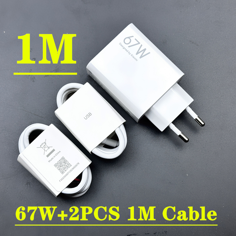Xiaomi Charger 67W Original For Xiaomi Poco X3 GT F3 GT Poco X4 Pro pad 5 Mi Mix Fold Mi 11 11pro 11 Ultra 12 12X: EU