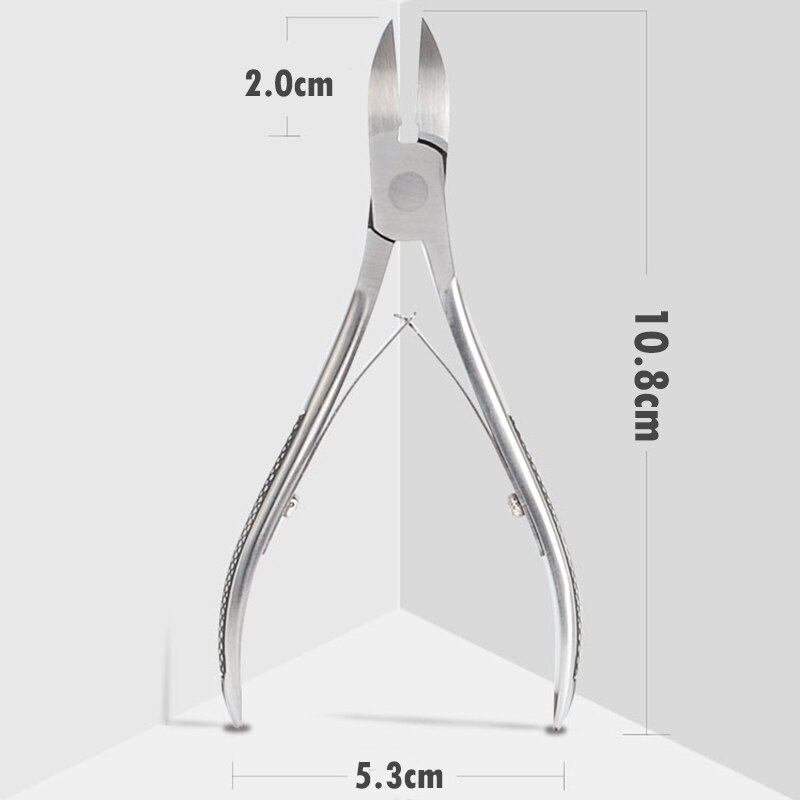 Pince à cuticules et à ongles incarnés en argent, 1 pièce, coupe-bord, manucure, ciseaux, outil de pédicure, enlève la peau morte