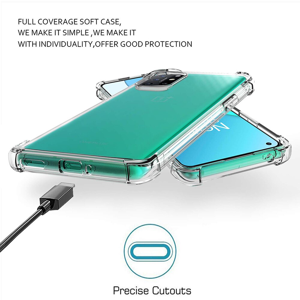 Custodia antiurto OnePlus Nord N10 per OnePlus 8T più 5G custodie per telefoni in silicone per OnePlus 8T più 1 + 8T coperchio posteriore