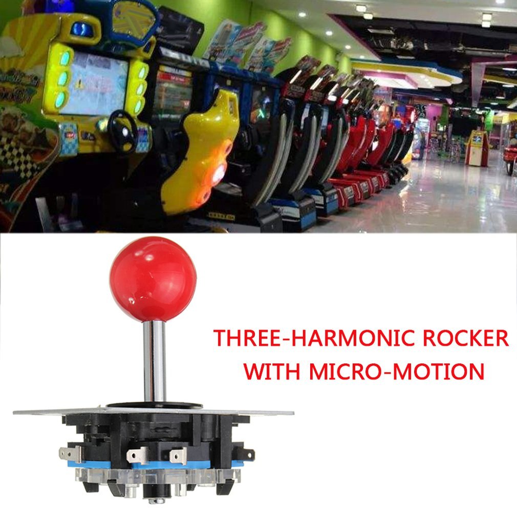 Imitation Three Rocker Joystick Arcade With Micro-Motion Game Machine Rocker Handle Game Console Flight Control Lever