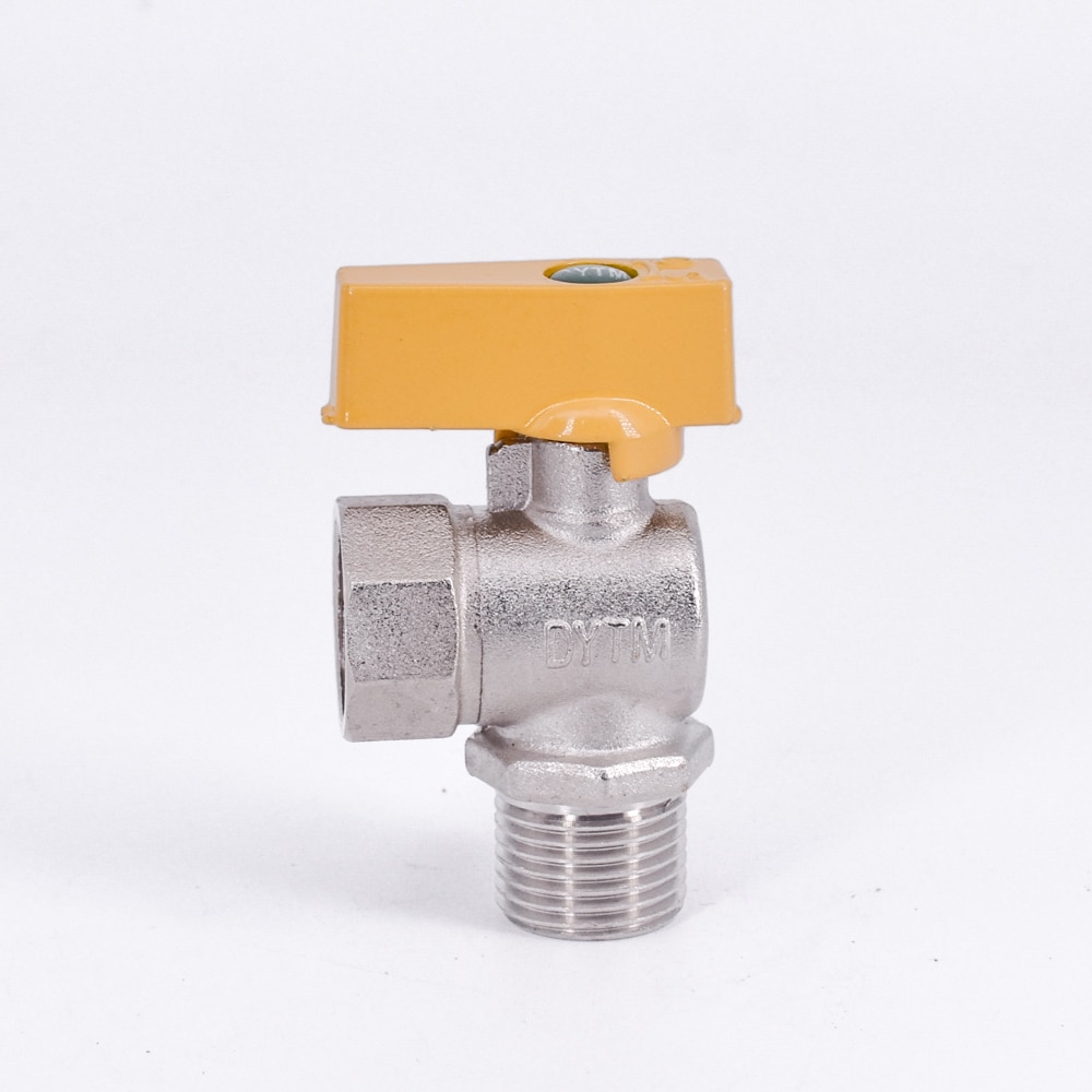 Robinet à boisseau sphérique coudé mâle 1/2 " bsp 90 degrés pour eau, gaz, huile