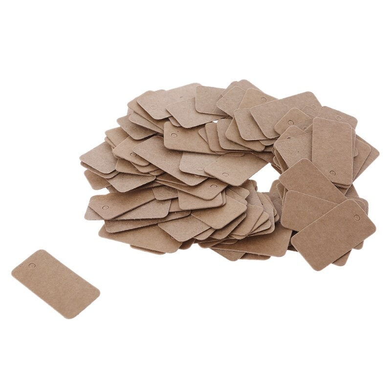Étiquettes Vintage en papier Kraft pour , étiquettes à suspendre pour bijoux, décor artisanal, 100 pièces