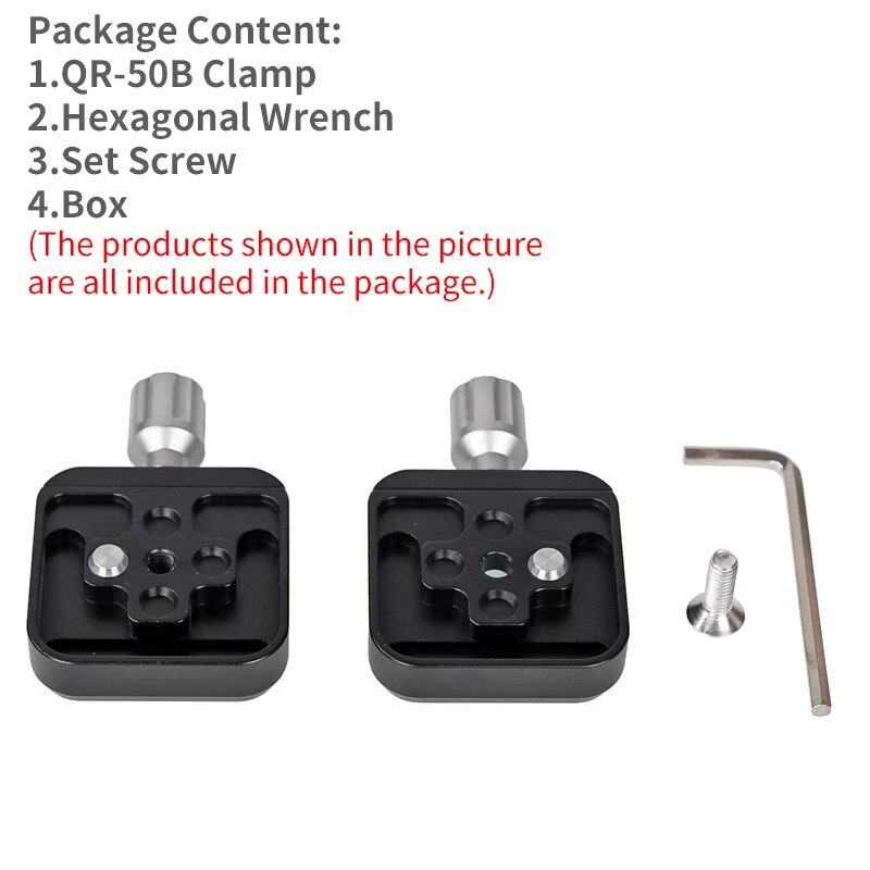XILETU QR-50B doppio strato rapido caricamento morsetto sede universale treppiede sgancio rapido morsetto supporto per Macro piastra panoramica Shot