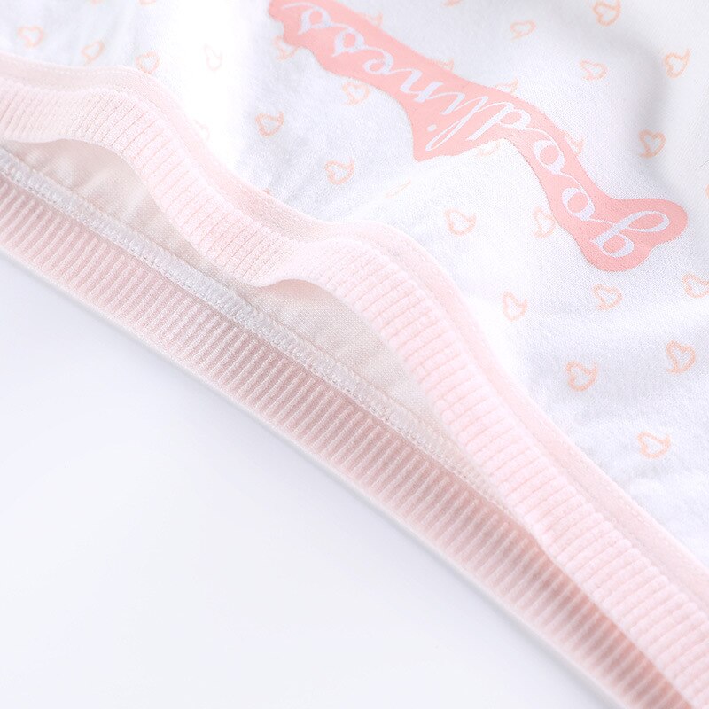 Vrouwen Katoenen Ondergoed Zacht Meisjes Brief Gedrukt Gestreepte Slipje Slips Vrouwelijke Menstruatie Lingerie