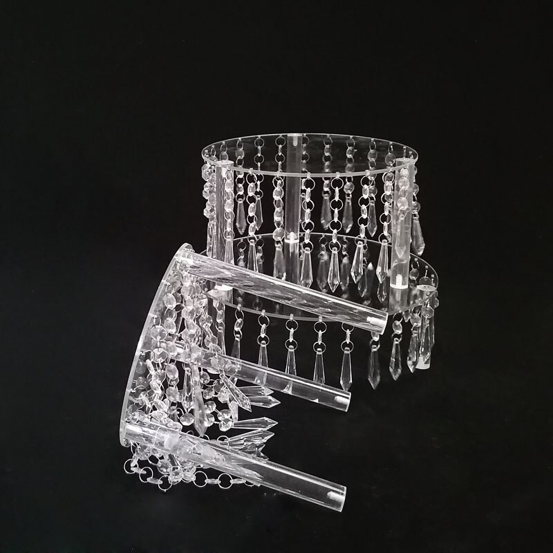 Wedding Acrylic Crystal Cake Stand Display Round Cake Holder Wedding Decoration Cake Rack Shelf