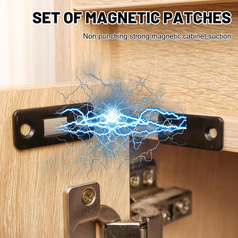 20/1Set Strong Magnetic Cabinet Catches Invisible Magnets Door Stopper Patch Adhesive Furniture Drawer Window Door Closer Latch