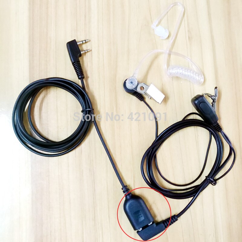 Zestaw bezprzewodowy mikrofonu głośnikowego słuchawka rozszerzenie męskie i żeńskie kabel robić Kenwood BaoFeng UV-5R BF-888s Walkie talkie K typ 2 Szpilka
