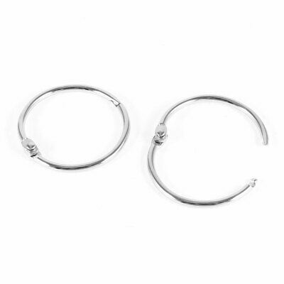 Anneaux en métal pour Scrapbooking, 1.8 &quot;de diamètre, 5 pièces, reliure à feuilles, ton argent