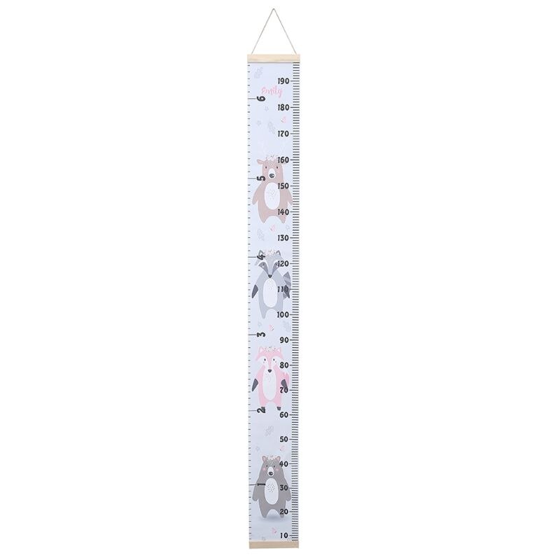 Rekvisitter trævæg hængende baby højde måle lineal væg klistermærke dekorative barn børn vækst diagram til soveværelse hjem dec m17d: -en
