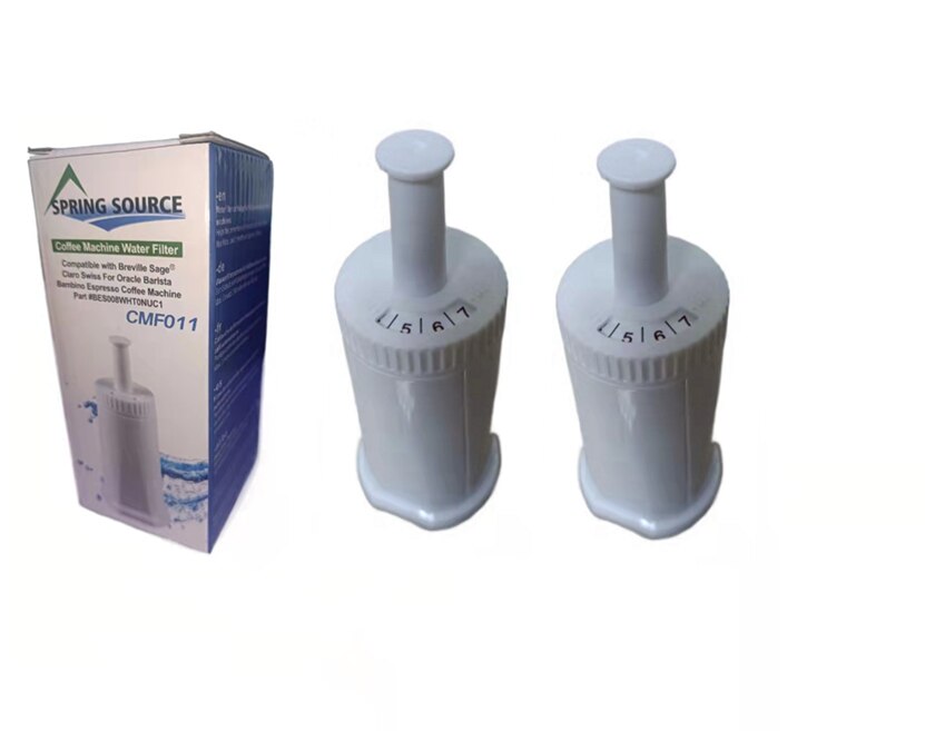 Filtro de agua para cafetera, Compatible con máquinas de Espresso Breville sauge Oracle Touch, Barista, Claro Swiss, BES878,Bes008: 2pcs