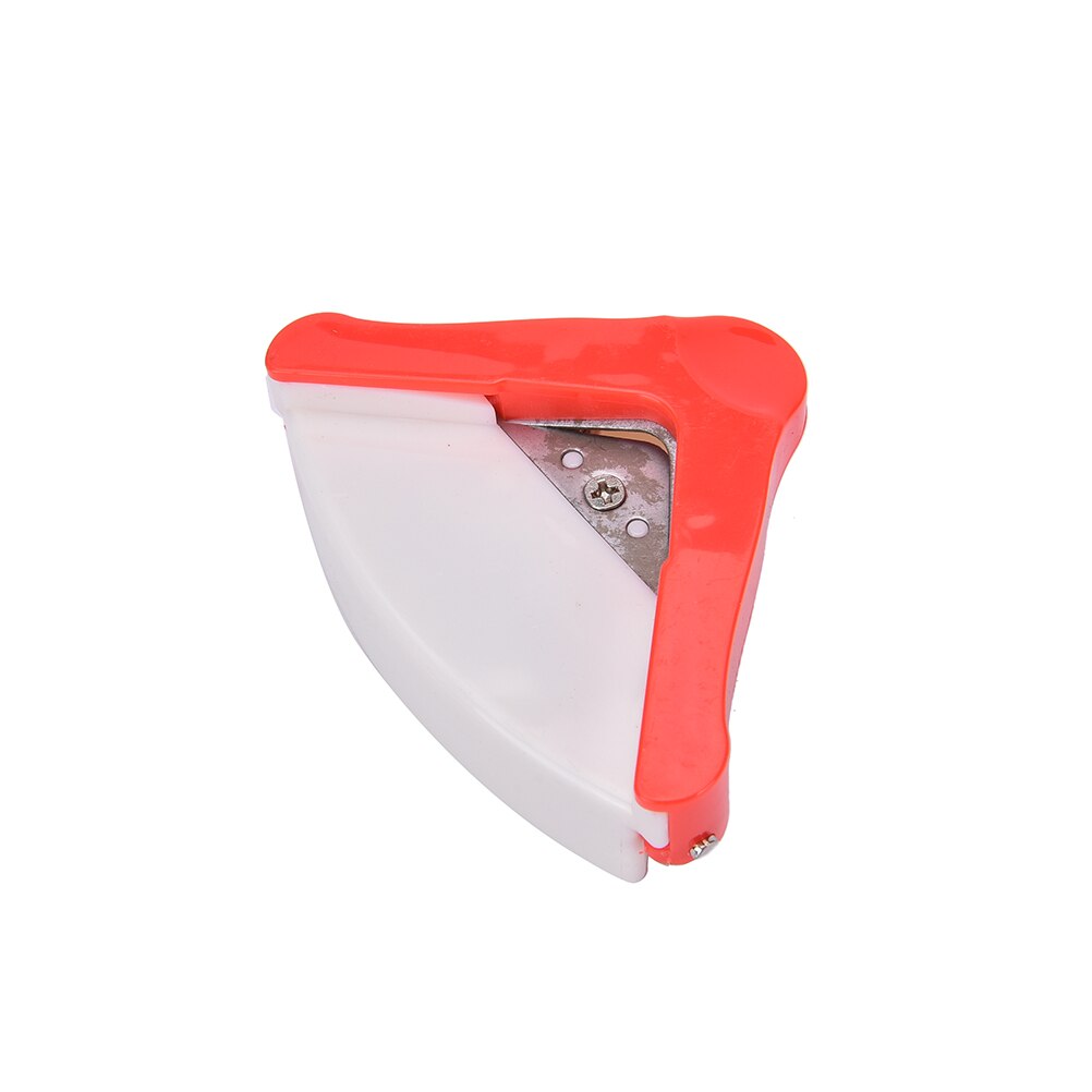 Mini esquinero R5 DIY de 5mm para tarjetas, Punch Craft de papel con patrón de círculo, herramienta para recortar fotos, papelería, manualidades con agujeros para álbumes de recortes: Rojo