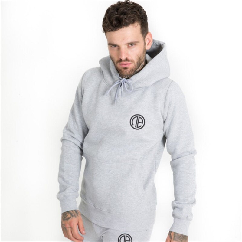 Män gym hoodies gym fitness bodybuilding sweatshirt sportkläder man träning huvjacka kläder