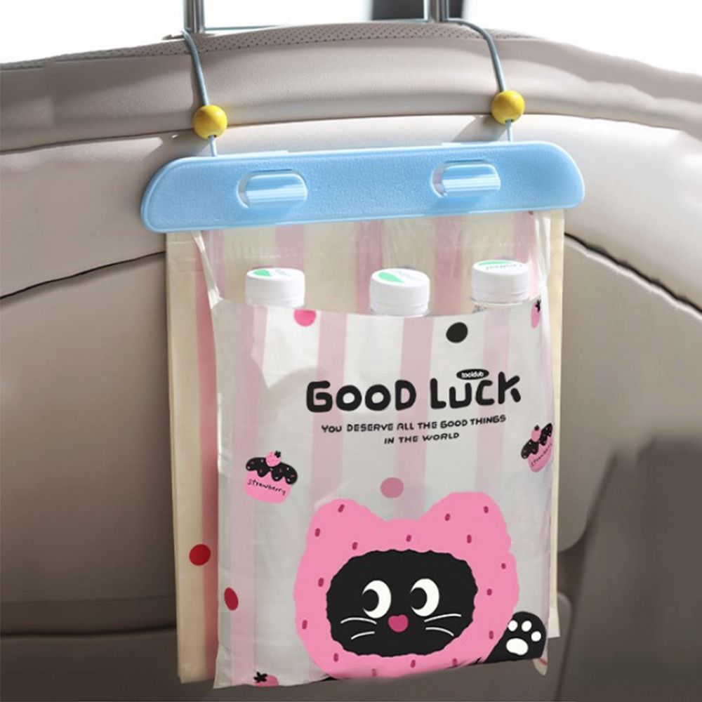 Bilhengende søppelsekk engangs limbar søppelbøtte for kjøretøy lekkasjesikker bærbar søppeloppbevaringsveske kjøretøytilbehør