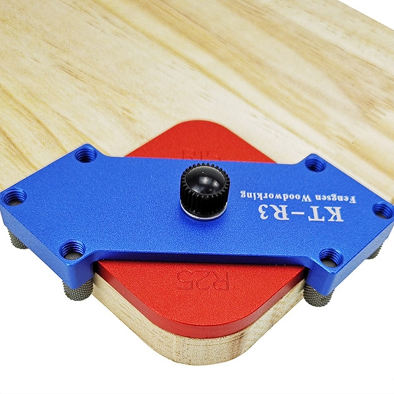 KT-R3 Woodworking Arc Positioning Template Aluminum Alloy KT-R2 Fillet R Angle Arc Half-round Positioning Plate Tool