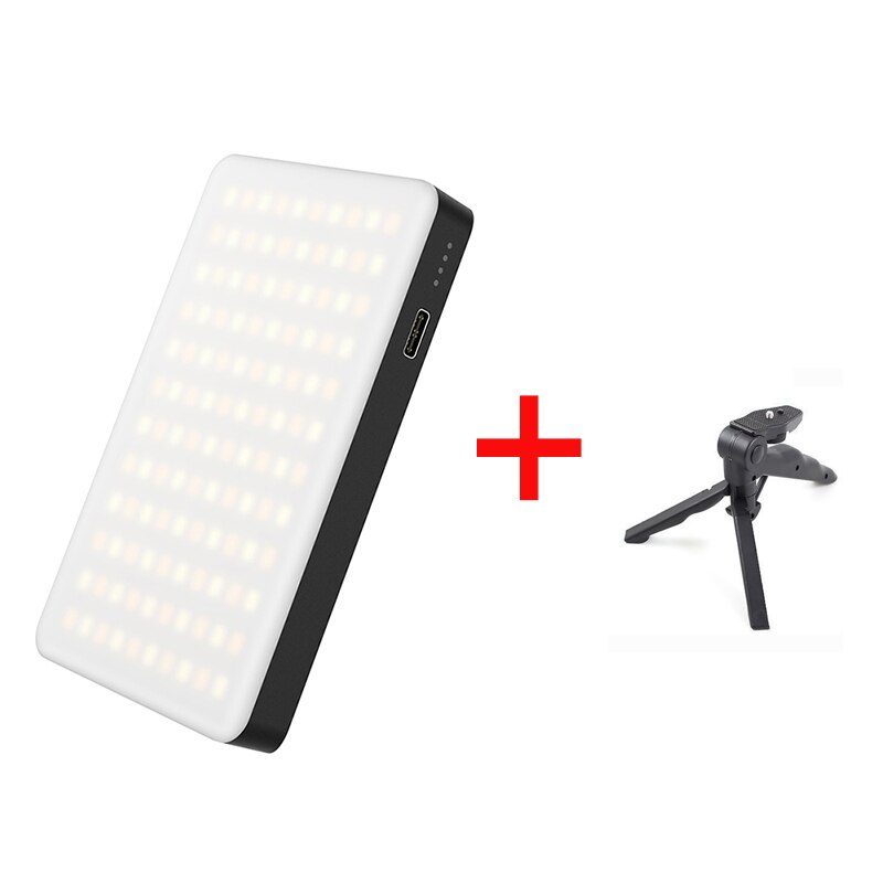 Vijim vl120 3200 k-6500 k conduziu a luz de vídeo para a luz da câmera de dslr com caixa macia rgb filtro de cor sapata fria luz de preenchimento de bolso: set1