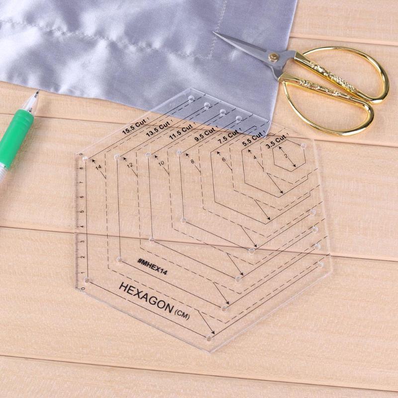 Patchwork règle Quilting règle Transparent acrylique règles étalon tissu coupe règles bricolage couture outils 4 Styles