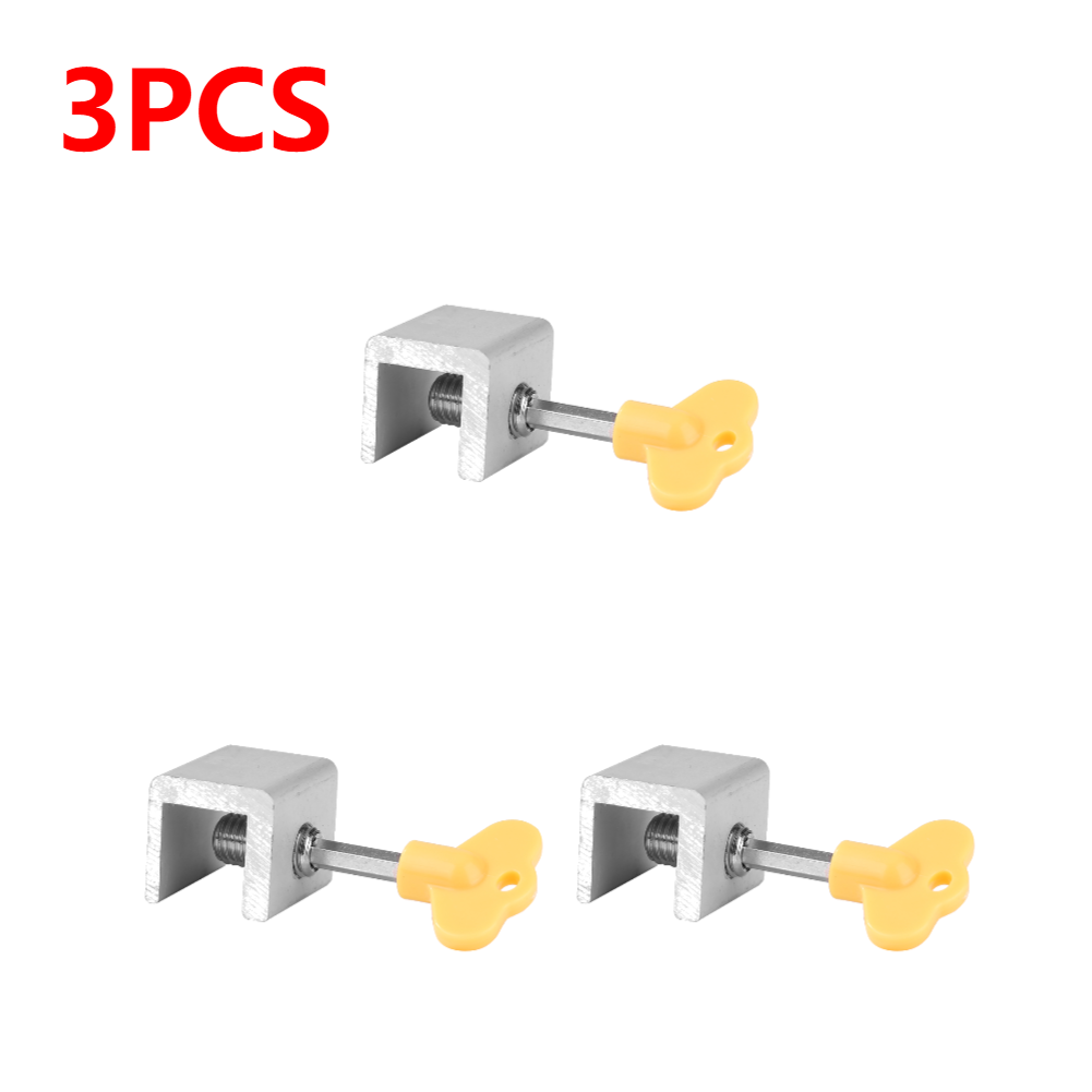 Tope de banda deslizante para puertas, cerrojo de seguridad antirrobo para puertas de gabinete, puerta corredera para ventana, bebés y niños: YELLOW