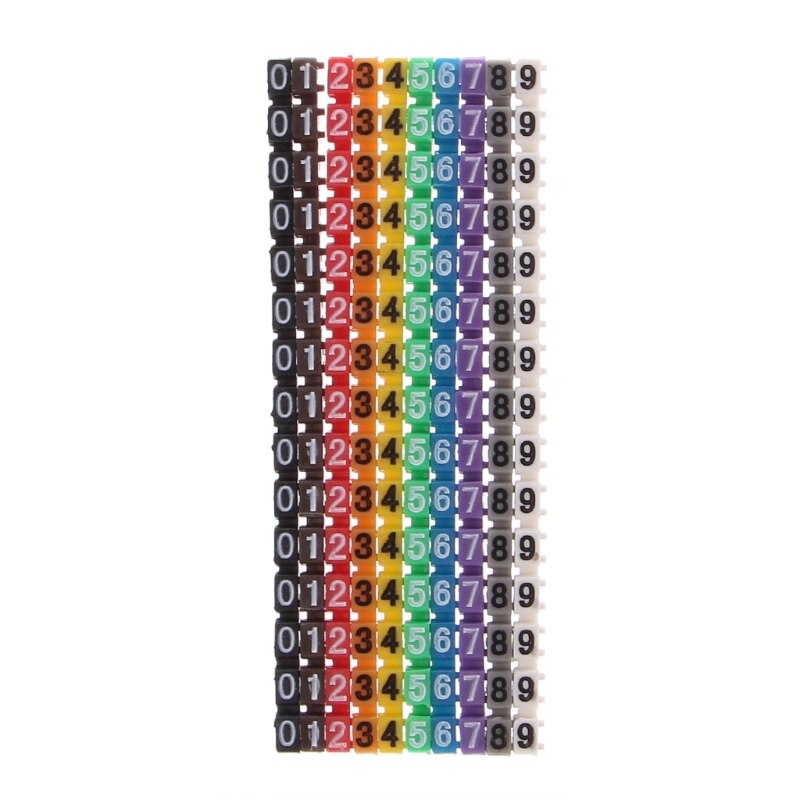 150 stks/set Kabel Markers Kleurrijke C-Type Marker Aantal Label label voor 2-3mm Draad