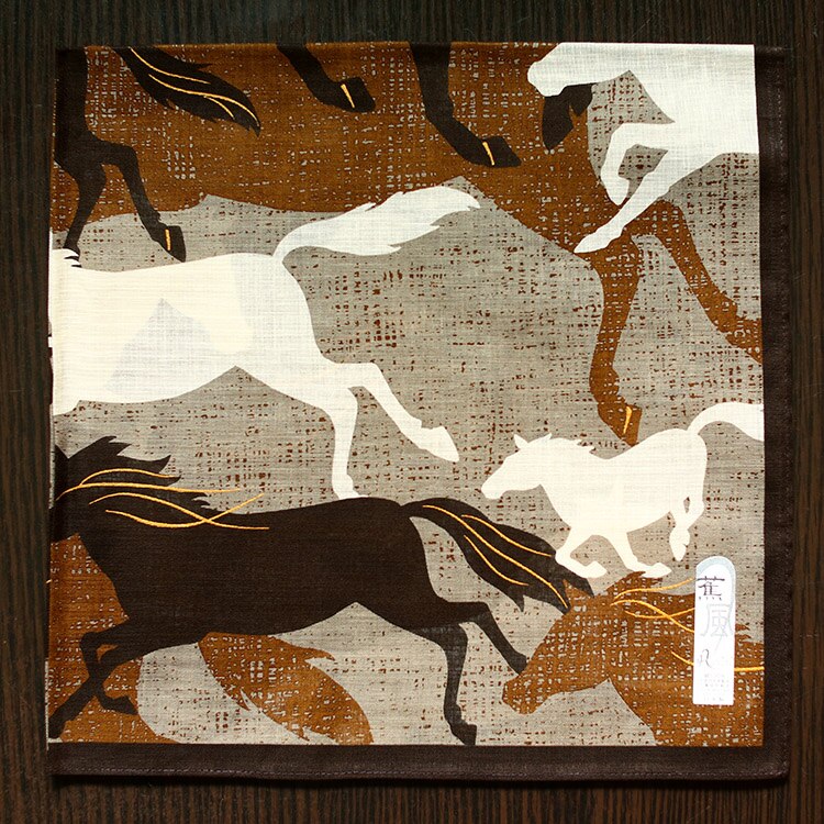 Mouchoirs en coton japonais de bonne , mouchoir de poche pour hommes, mouchoir carré à poche fine de 53x53cm: Marron