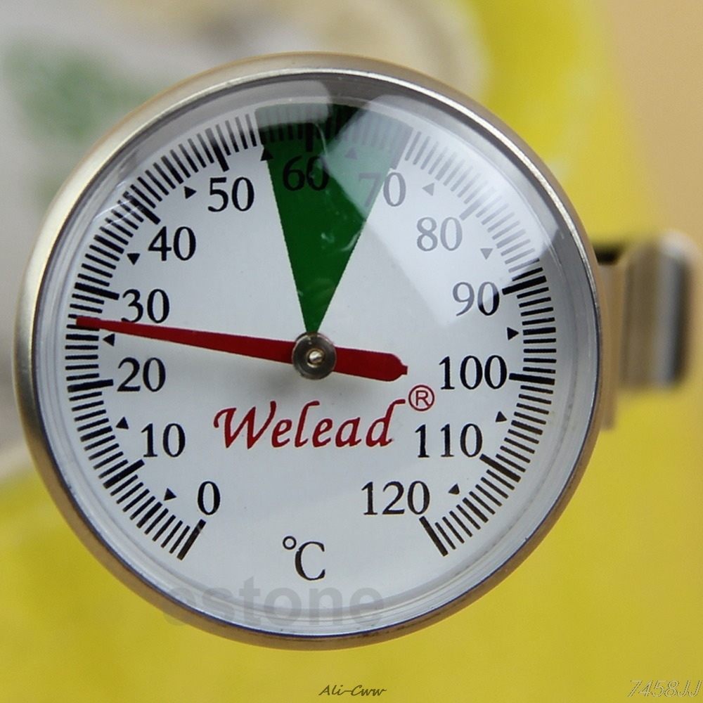 Instant Read Stainless Steel Kitchen Food Cooking Milk Coffee Probe Thermometer