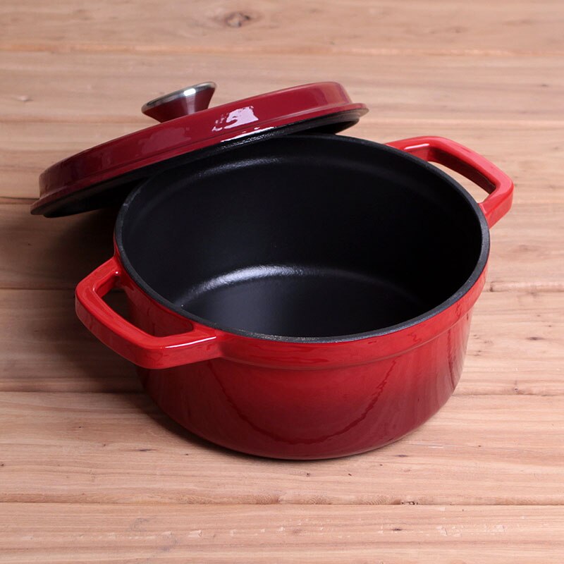 Gietijzeren Ketel, Soep Pot, Koken Pot, 24Cm, Emaille Coating, Braadpan Met Deksel, kookgerei, Keukengerei