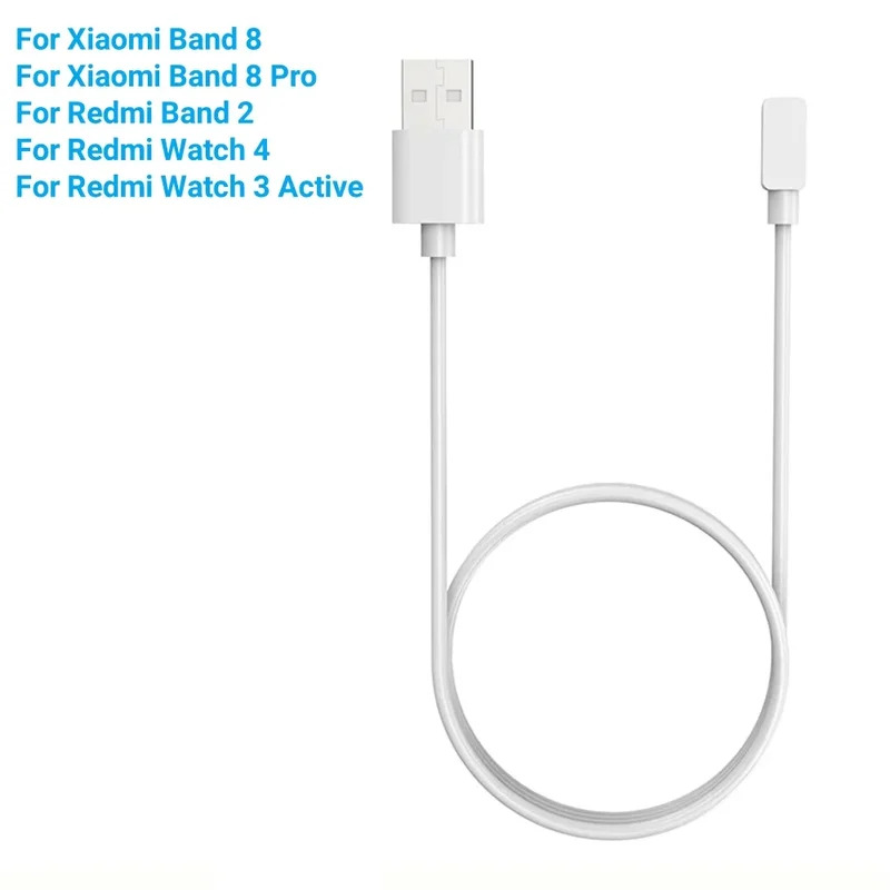 USB Magnetic Charger Cable For Redmi Watch 4 3 Band 2 Charging Cradle Adapter Data Dock For Xiaomi Mi Band 8 Pro Chargers Line
