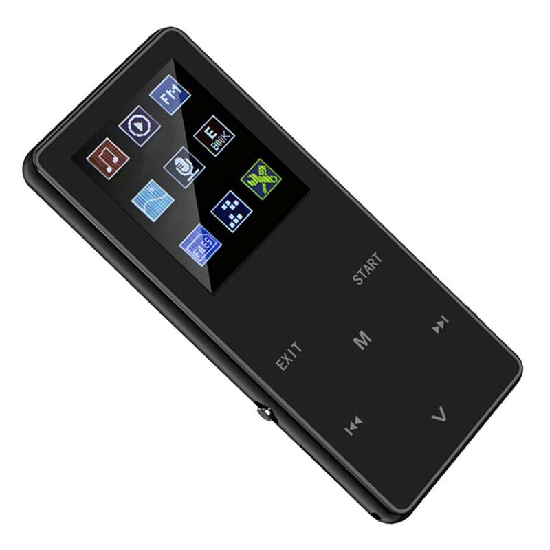 -K1 1.8Inch Ultra Thin OLED Display Color Screen Rechargeable Bluetooth Zinc Alloy MP4 Player Multilanguage Digital Lossless